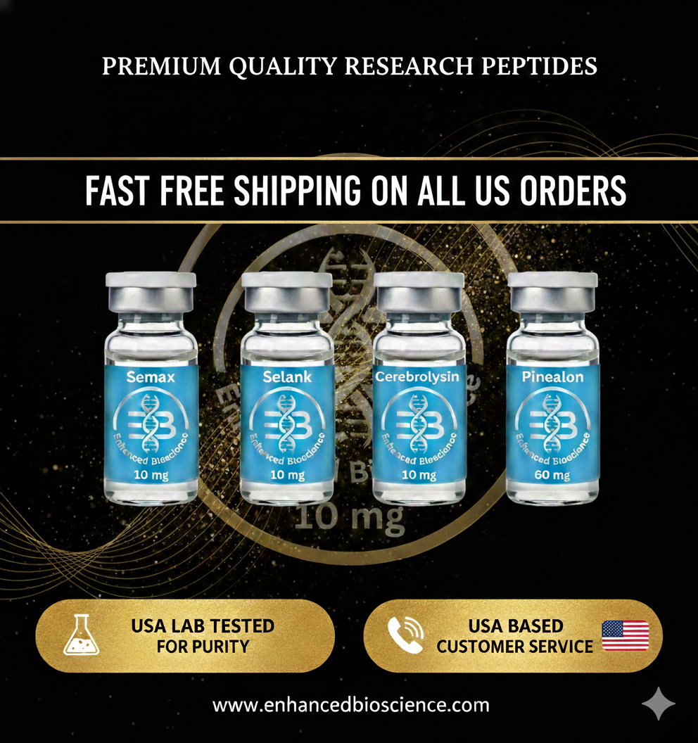 Semax, Selank, Cerebrolysin, and Pinealon research peptides