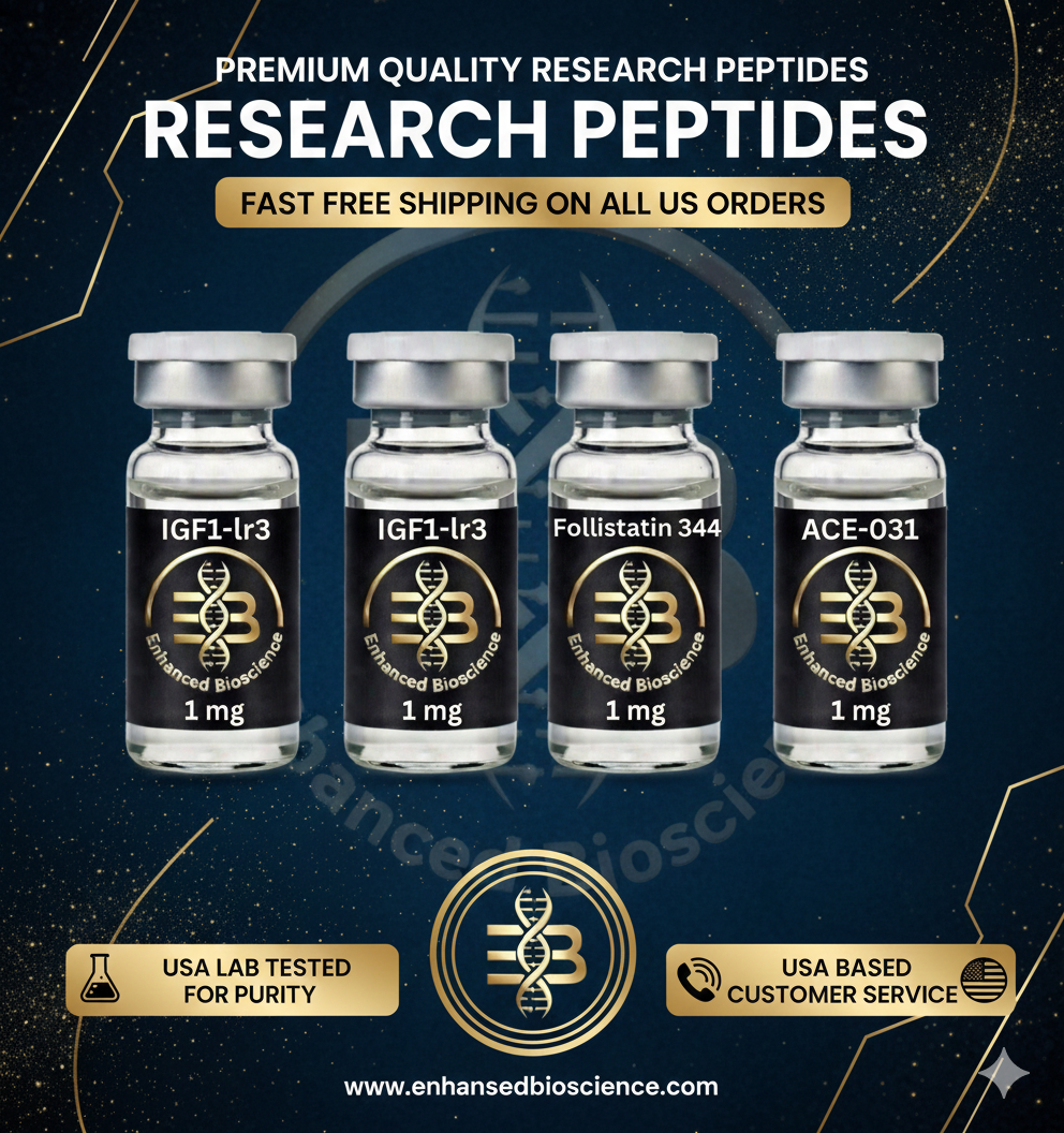 IGF1-lr3, Follistatin 344, and ACE-031 research peptides